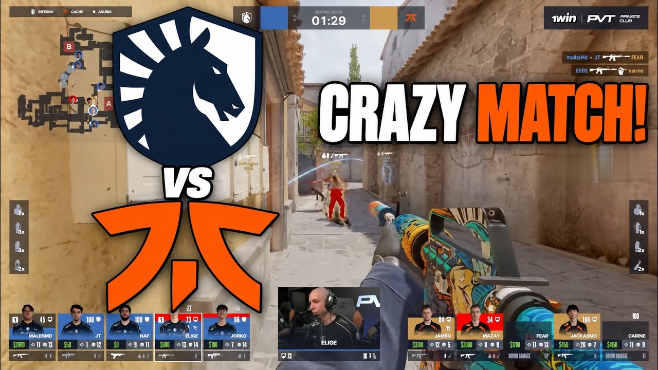 Liquid vs fnatic - Full Match | 1win Private Club Season 2 Upper Bracket Quarter-Final