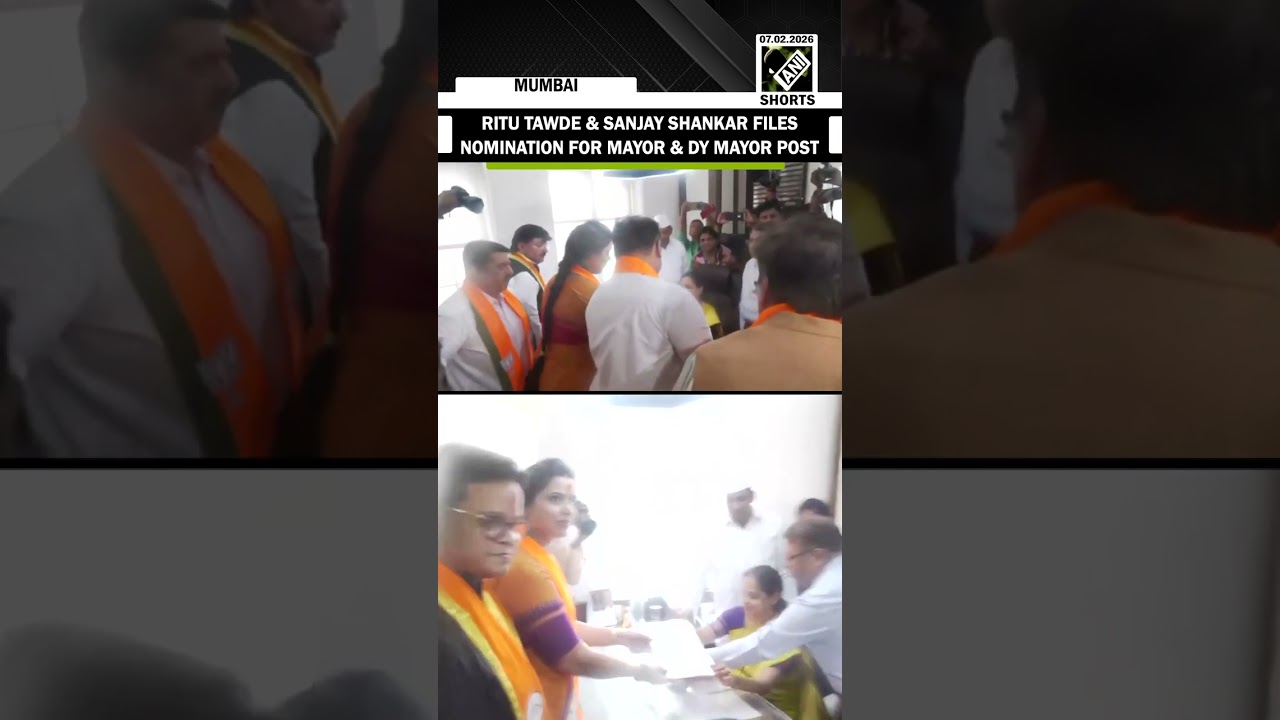 BJP&rsquo;s ritu tawde and Shiv Sena&rsquo;s Sanjay Shankar files nomination for Mayor & Dy Mayor post