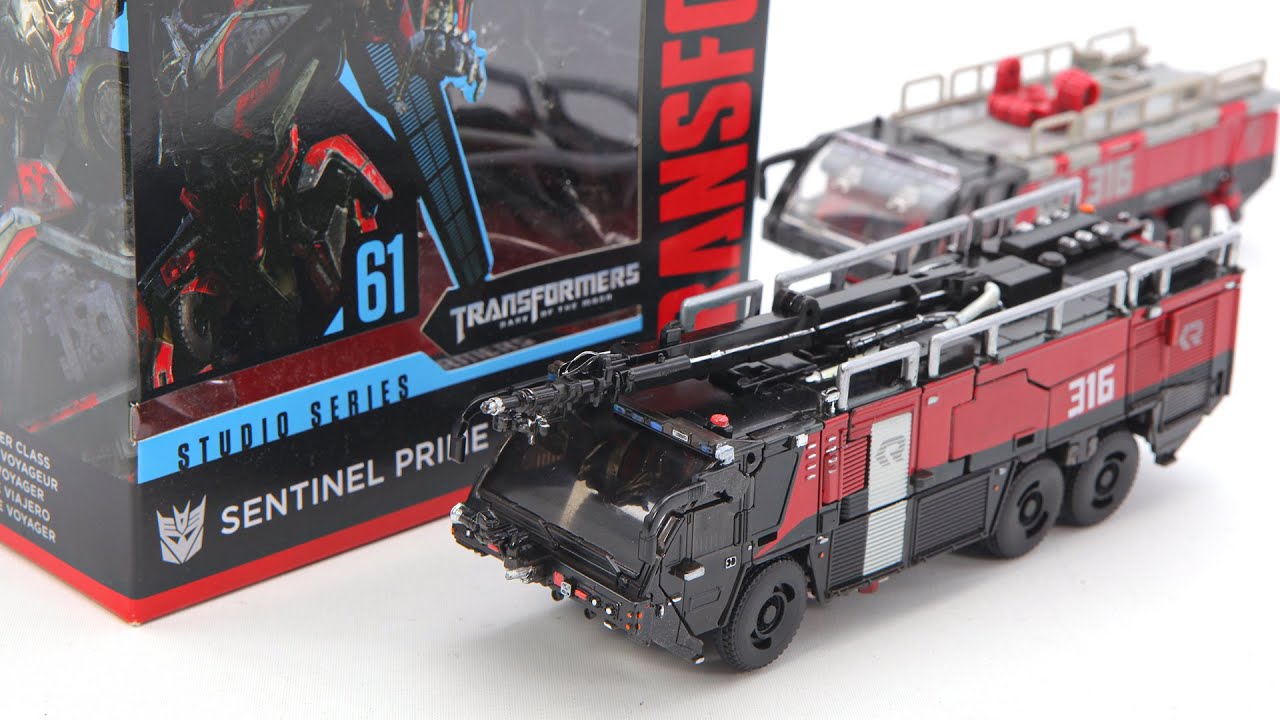 Transformers Movie 3 DOTM Studio Series SS-61 Repaint Sentinal Prime FireTruck Car Robot Toys