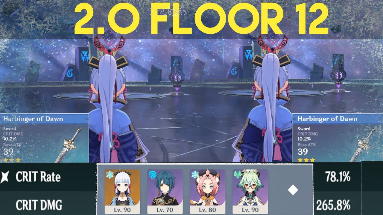 Strongest F2P Ayaka Freezes entire Floor 12 ❄ | 9 stars ⭐ both sides POV