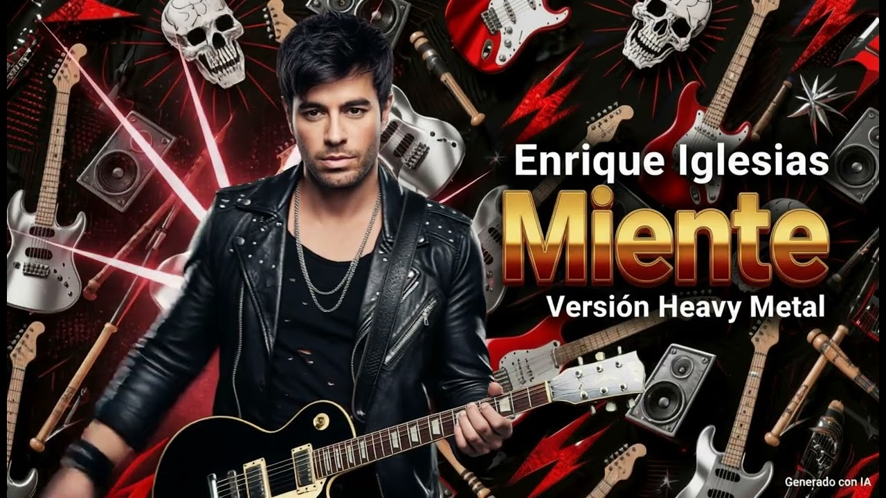 Enrique Iglesias – Miente | Cover IA Heavy Metal noventero poderoso y apasionado