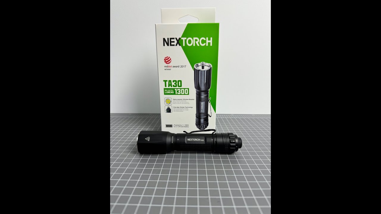 Nextorch TA30 - Why this Tactical flashlight with rotary system is perfect for self-defence and edc