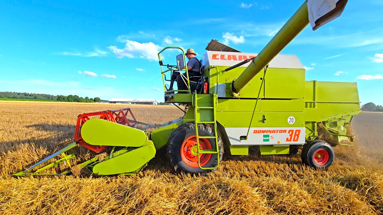 Mähdrescher für die Ewigkeit der Dominator 38 von Claas und unkaputtbar! Wintergerste dreschen 2024!