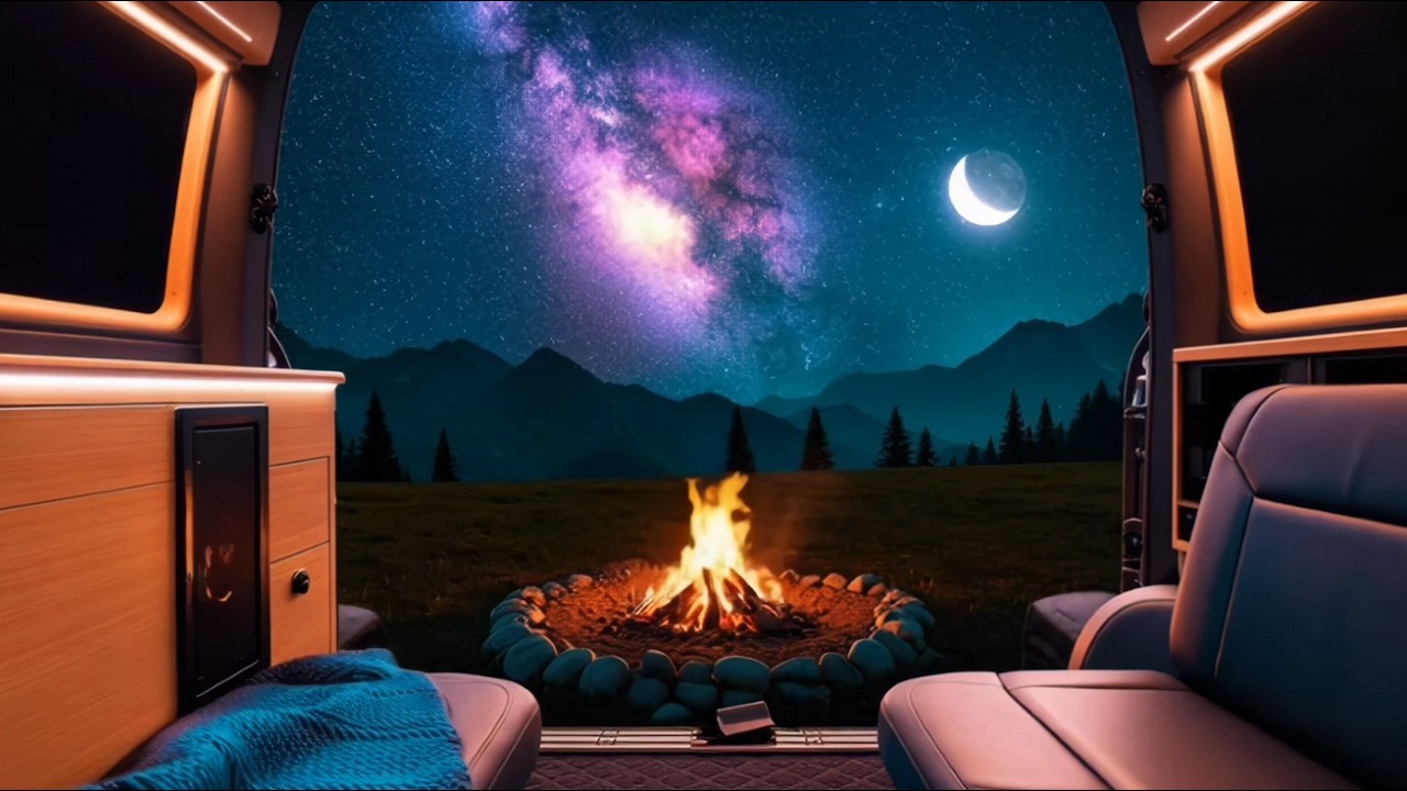 Van Life Under the Milky Way 🌙🔥 Cosmic Campfire Nights & Moonlit Mountains