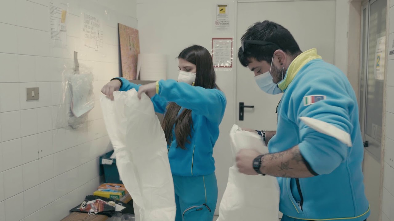 Covid-19 Volunteers with an Emergency Call (Italy 2020)