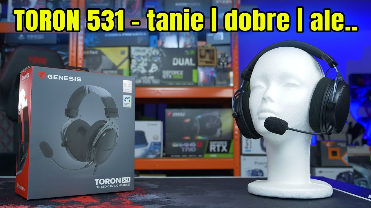 Genesis TORON 531 - nowe, tanie i niezłe słuchawki gamingowe - szybki test.