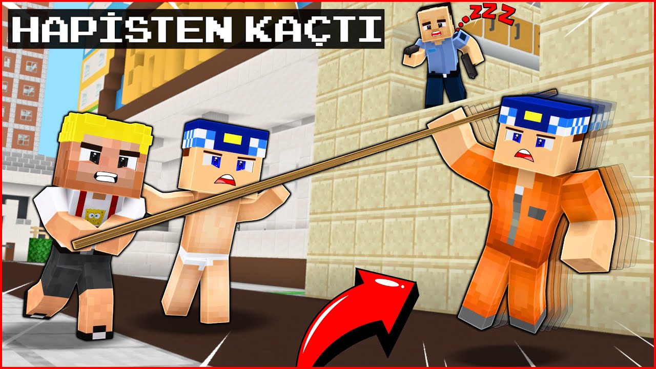 EFEKAN, BEBEK ASKER VE BEBEK POLİS, KEREM KOMİSERİ HAPİSTEN KAÇIRDI! 😱 -Minecraft