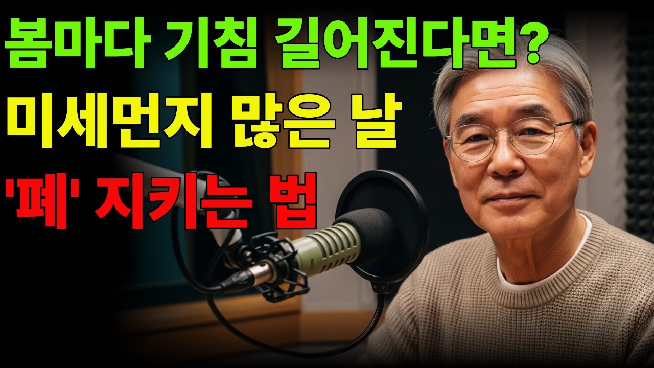 따뜻한데 왜 숨이 더 찰까? | 봄마다 기침이 길어지는 이유 | 미세먼지 많은 날 폐를 지키는 법