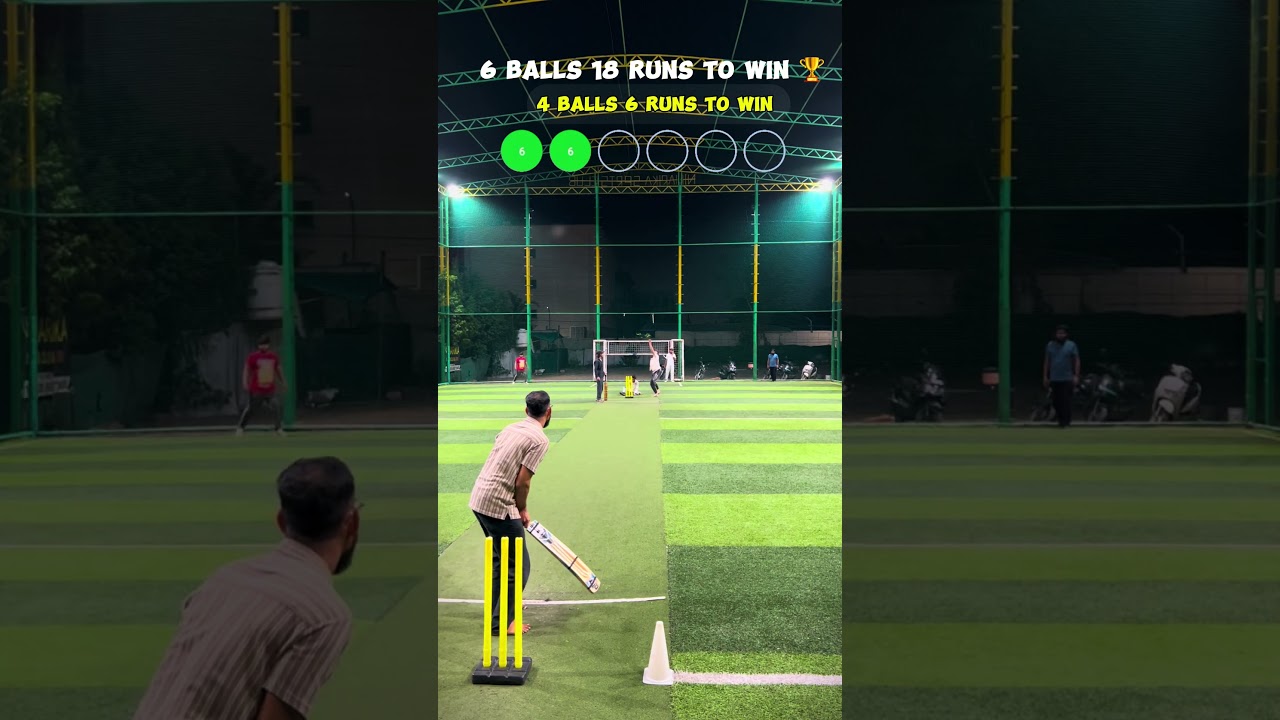 6 Balls 18 Runs 🏏  | Chase ? 🤯 #cricket