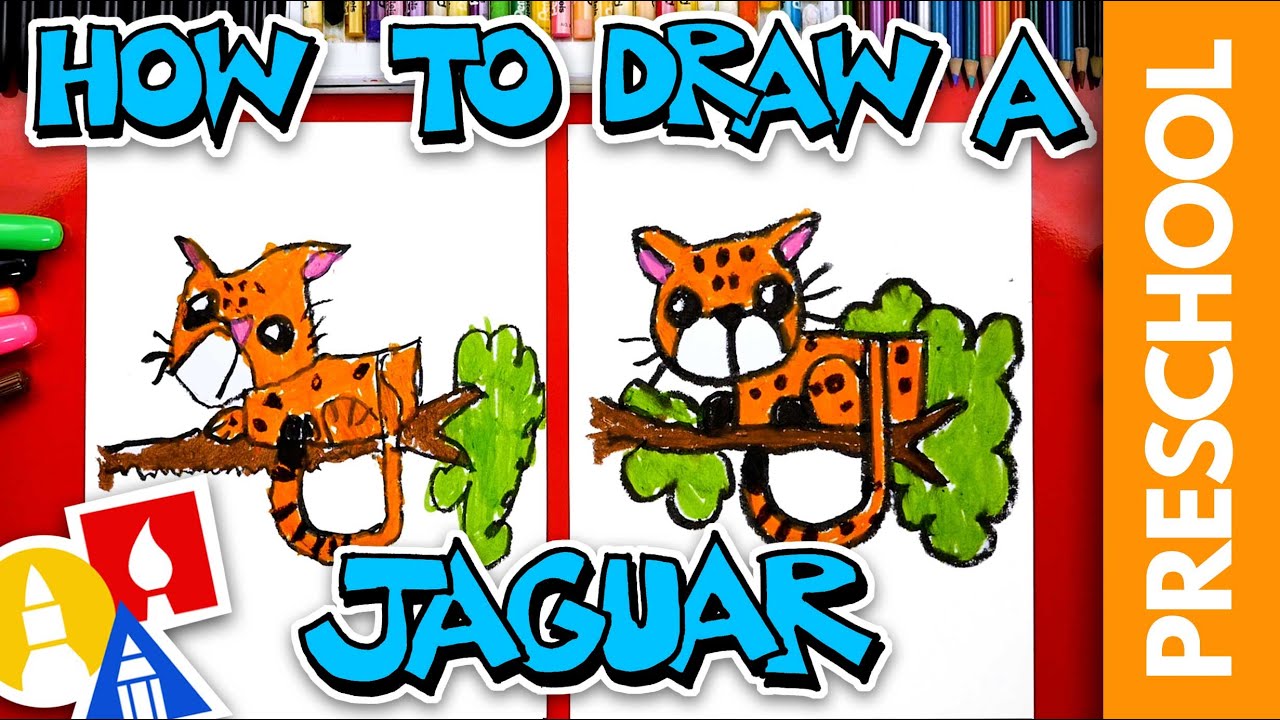 How To Draw A Jaguar - Letter J - Preschool