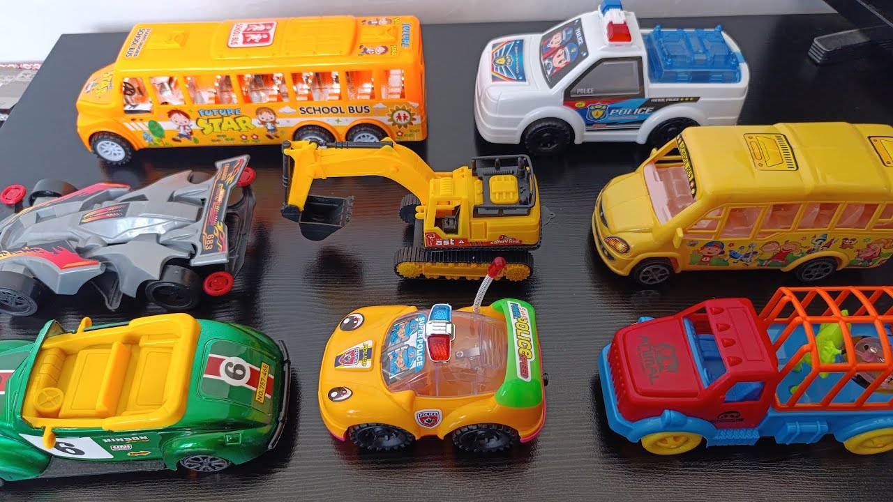 8 Minutes Satisfying With Unboxing Transport Vehicle 8 Pcs Play Toy Sets | ASMR | Unboxing & Review