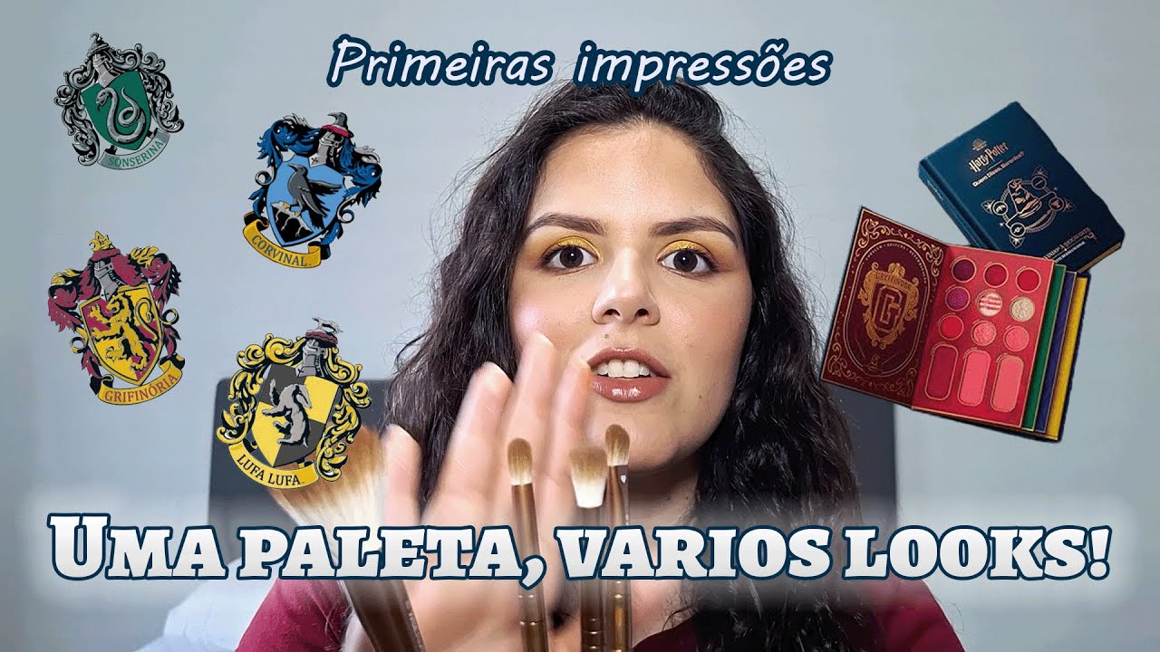 TESTANDO COLEÇÃO HARRY POTTER DA QUEM DISSE BERENICE? Paleta e pinceis!!! - Juliana Lora