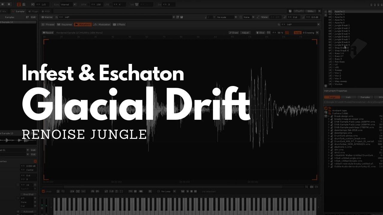 producing jungle music with Renoise
