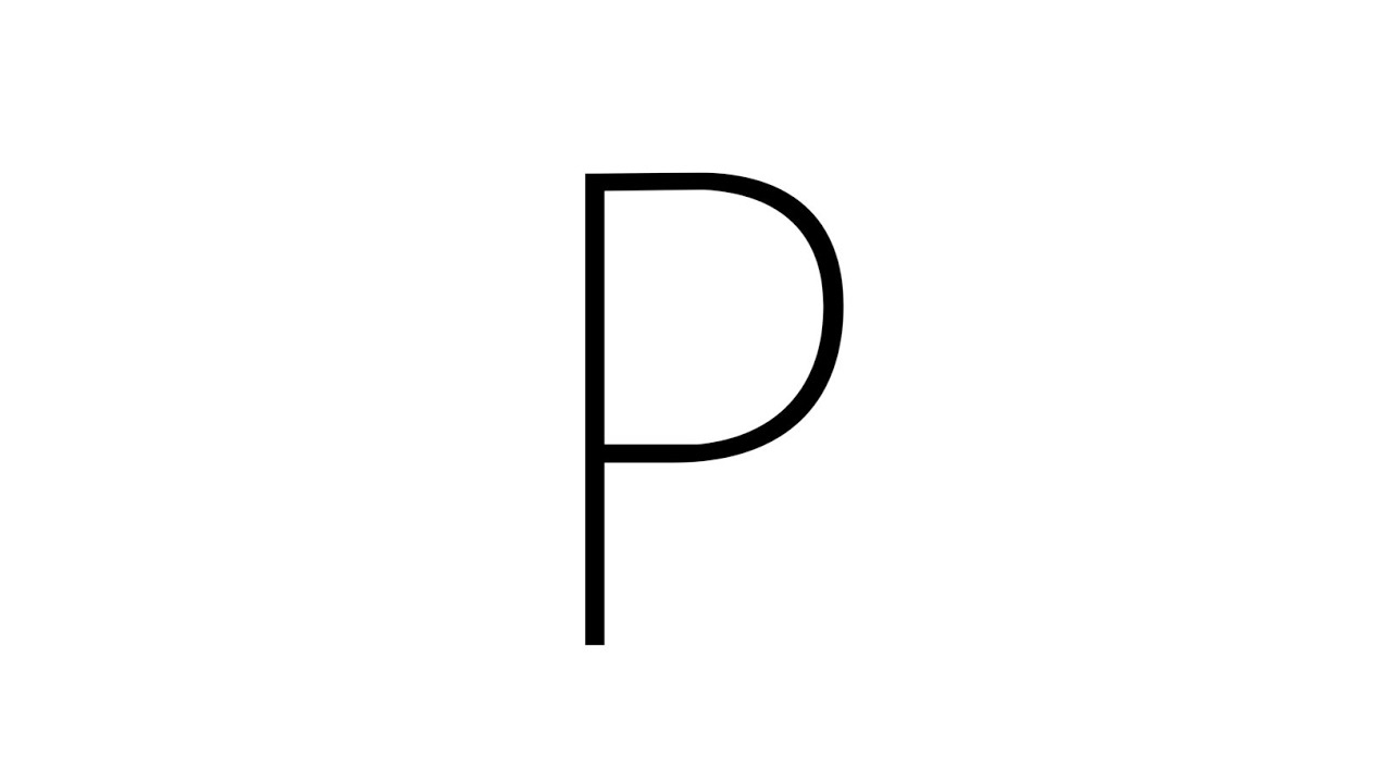 easy hand fan drawing with letter p | kids easy drawing |