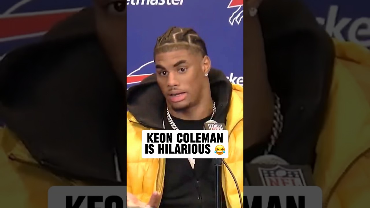 Keon Coleman's first press conference was comedy 😂 (via @wkbwbuffalo)