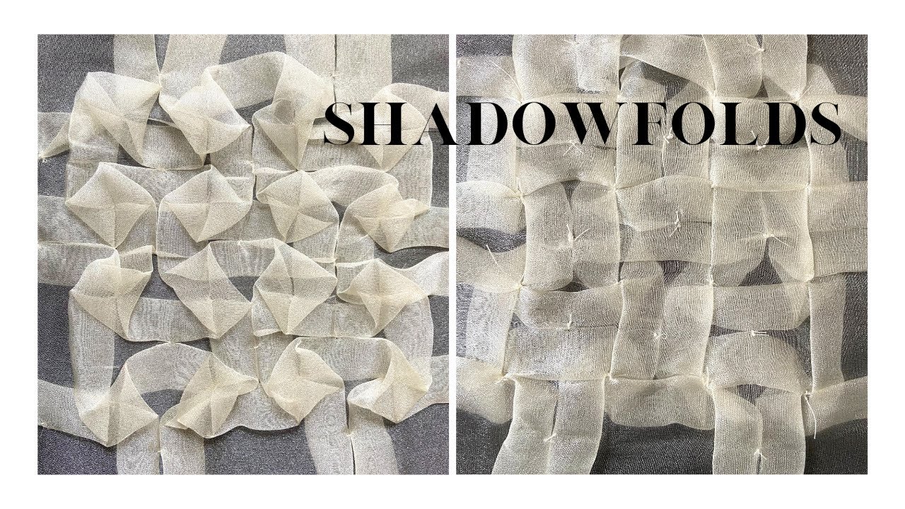 HOW TO CREATE A SHADOWFOLD | Fabric Manipulation | Didsbury Art Studio
