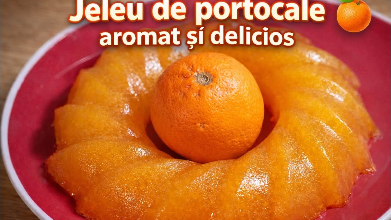 Jeleu de portocale 🍊 – aromat și delicios | Desert simplu, fără coacere