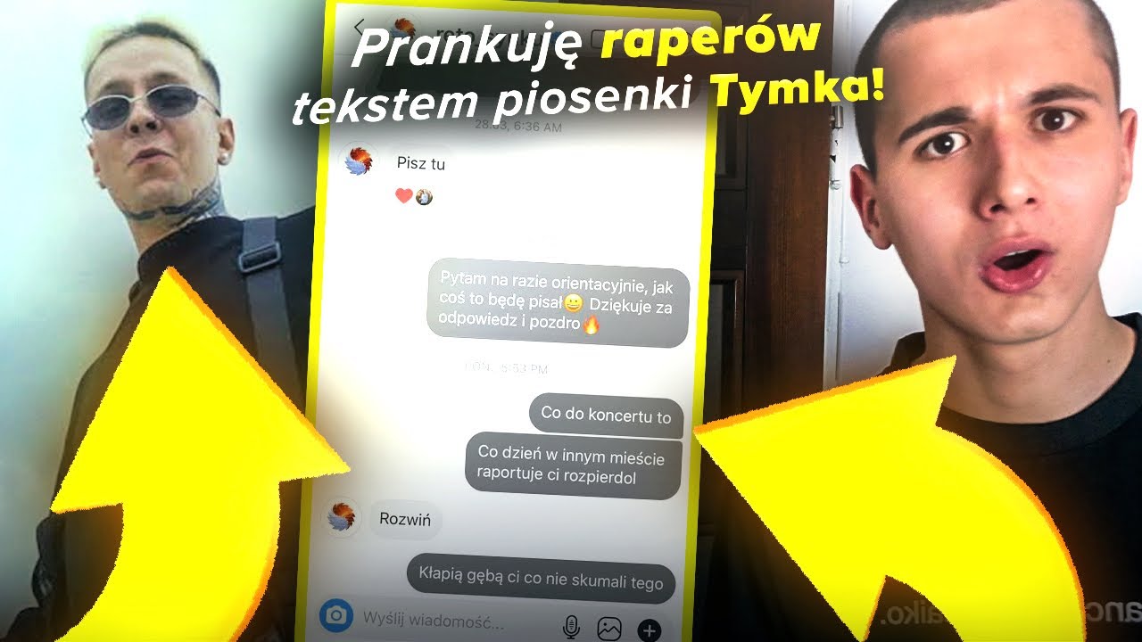Piszę i Prankuję 100 RAPER&Oacute;W Tekstem Piosenki TYMKA - Kłapią Gębą *wkurzyli się | ReTo, Kaz Bałagane