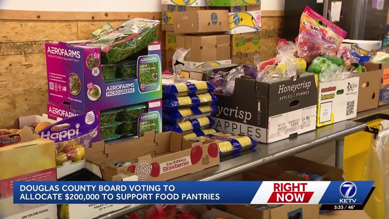 Douglas County Board voting to give $200,000 to support local food pantries & nonprofits