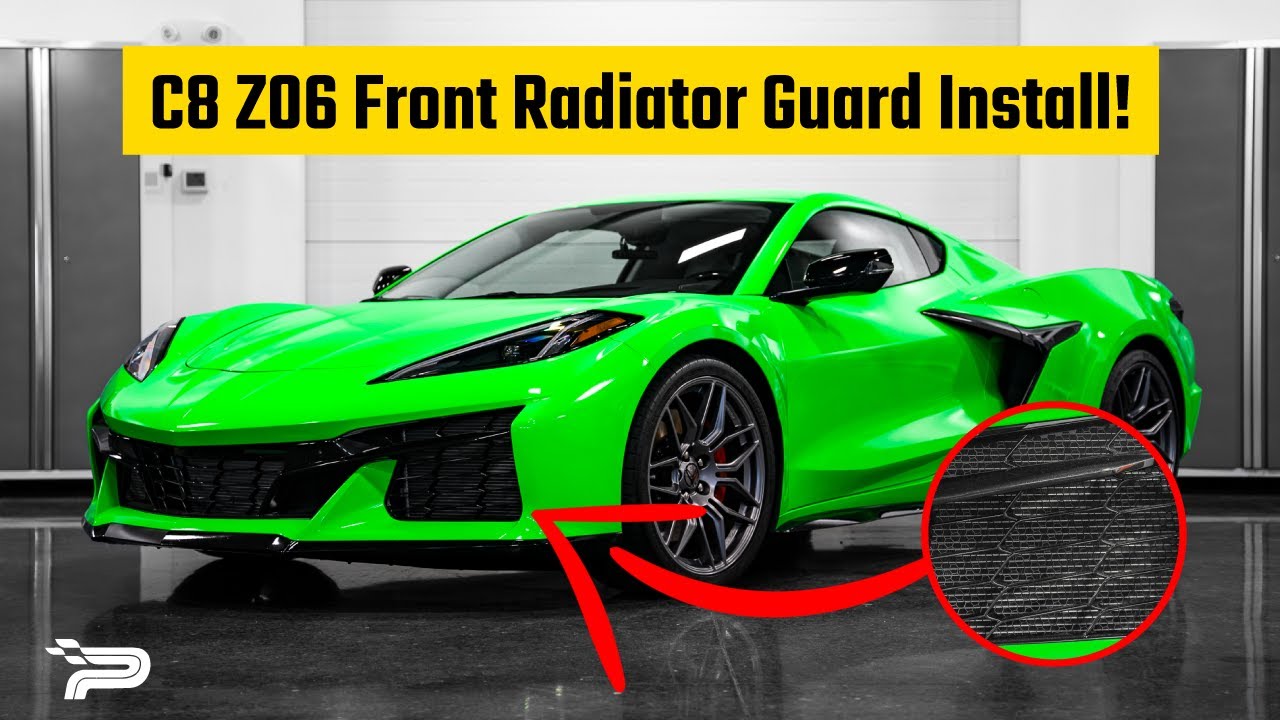 C8 Corvette Z06 Radiator/Grill Guard Install - Bolt In - Paragon Performance