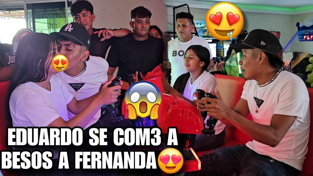 FERNANDA Y EDUARDO Se Com3n A BES0S En Este Juego Romantico😍Todos Quedamos Boca Abierta Al Verlos😱