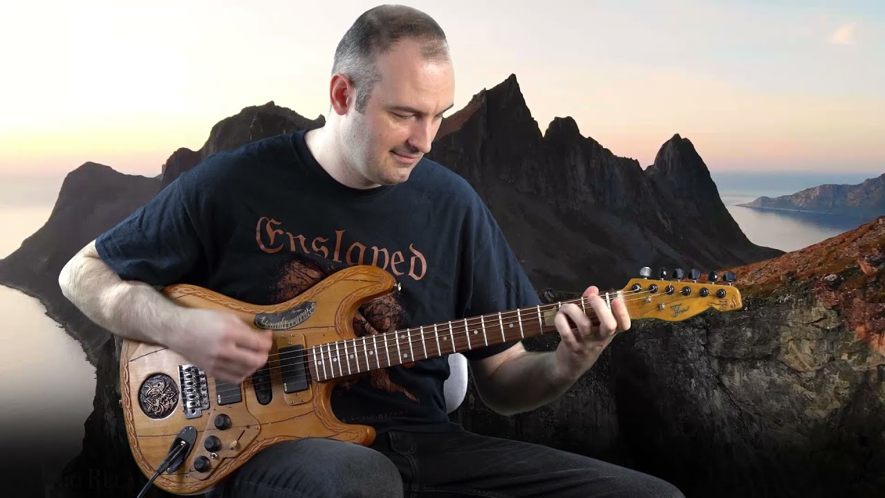 ENSLAVED - Building With Fire guitar cover