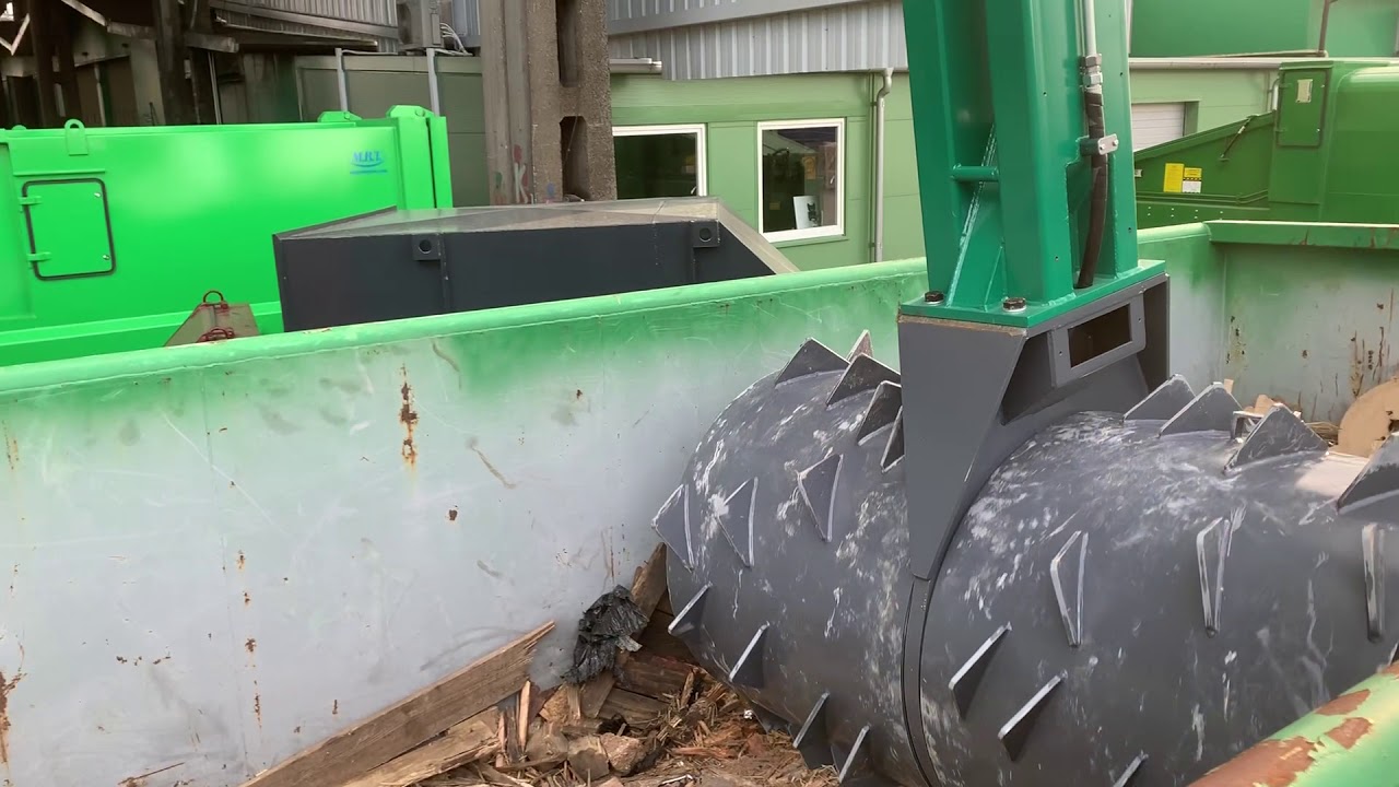 Rolpacker VE-TEC Perscontainer voor hout en restafval