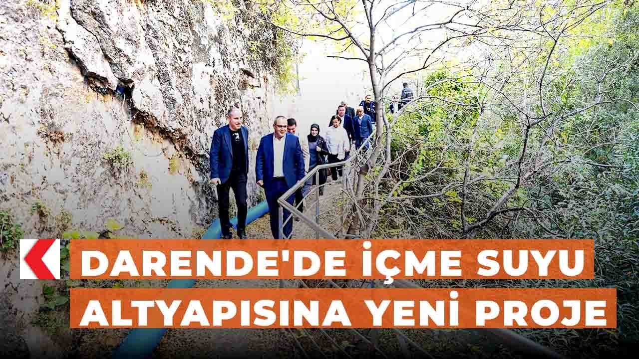 Darende'de içme suyu altyapısına yeni proje
