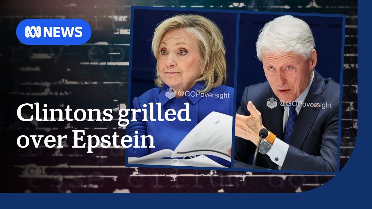Videos of Bill and Hillary Clinton answering questions about Epstein released | ABC NEWS