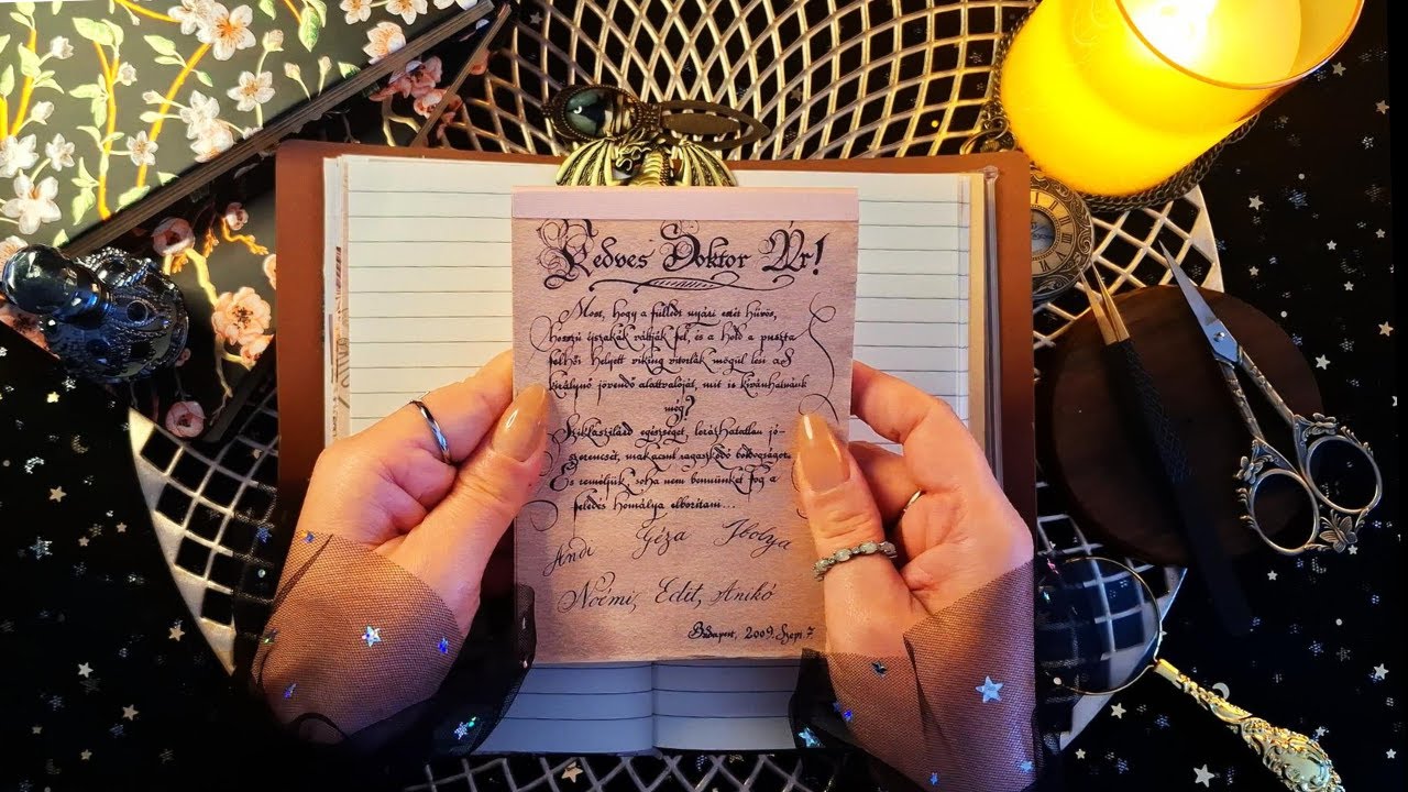 ASMR | Journal With Me | Relaxing Scrapbooking | Paper Sounds | Gentle Rain Sound | No Talking