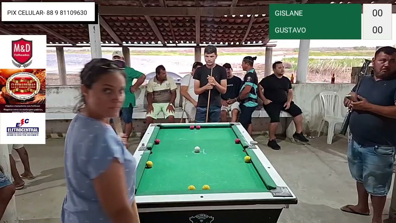 A BELA EM MAIS UMA FAÇANHA! 🥇Gislane 🆚️ Gustavo 🎱