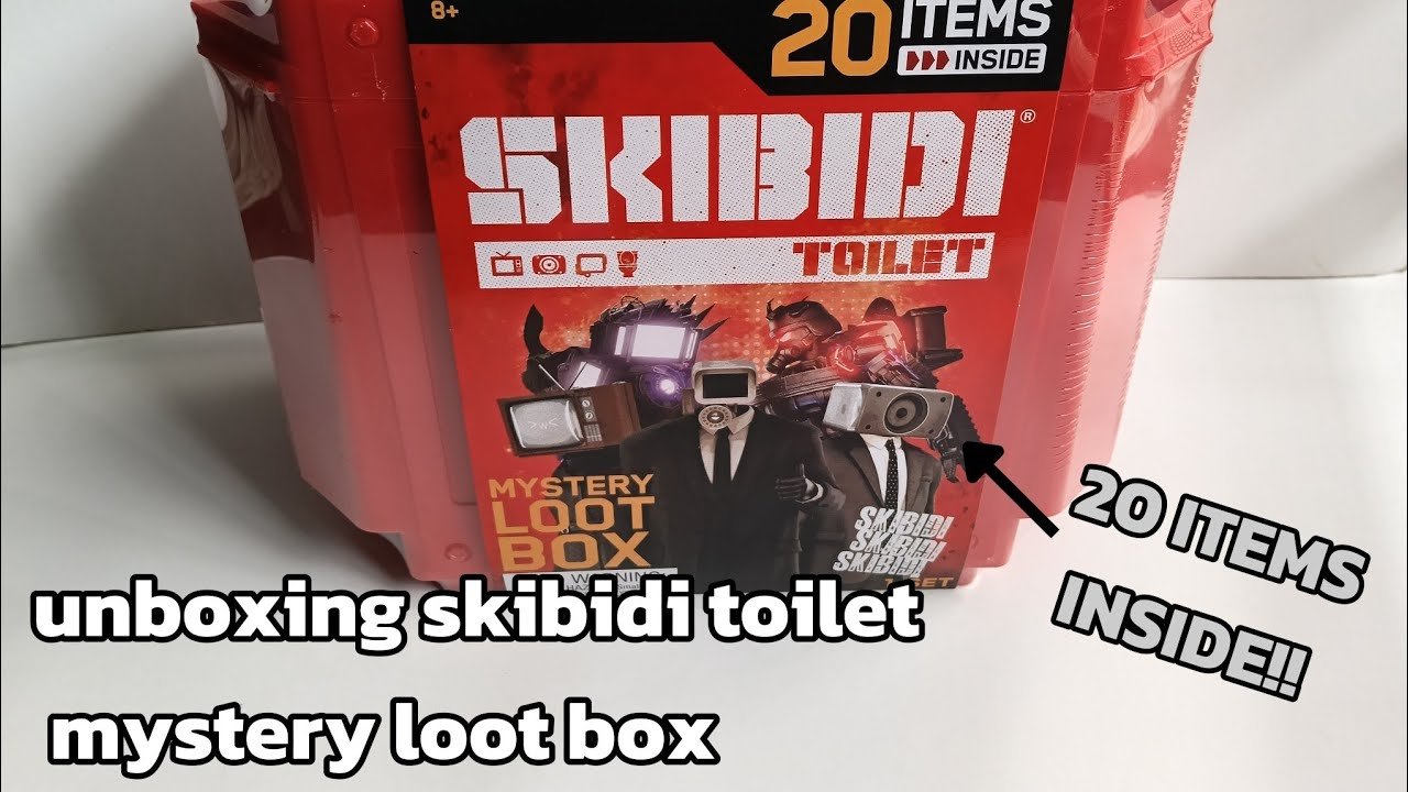 Unboxing skibidi toilet mystery loot box #skibiditoilet #skibidi #toys #fypシ #titanspeakerman #toy 