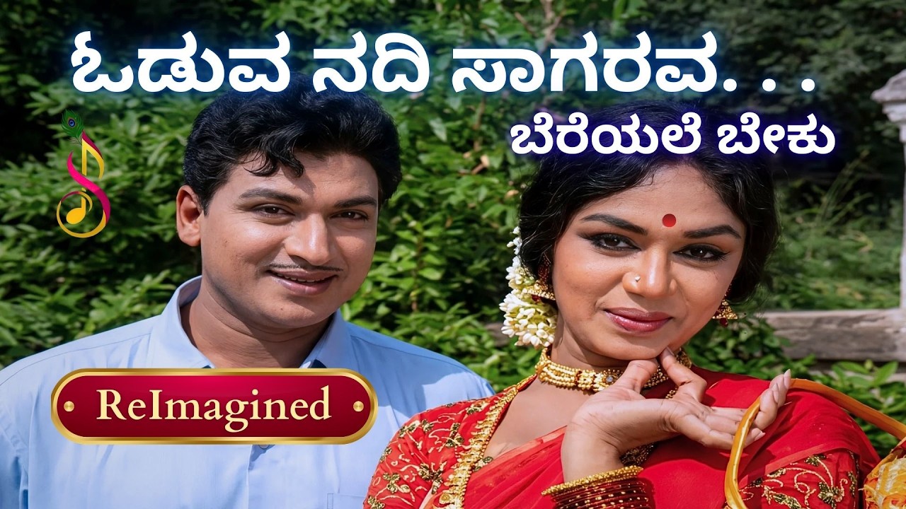 ಓಡುವ ನದಿ ಸಾಗರವ ಬೆರೆಯಲೆ ಬೇಕು | ಬಂಗಾರದ ಹೂವು | ಡಾ. ರಾಜ್‌ಕುಮಾರ್ - ಕಲ್ಪನಾ | ReImagined Soulful Retro