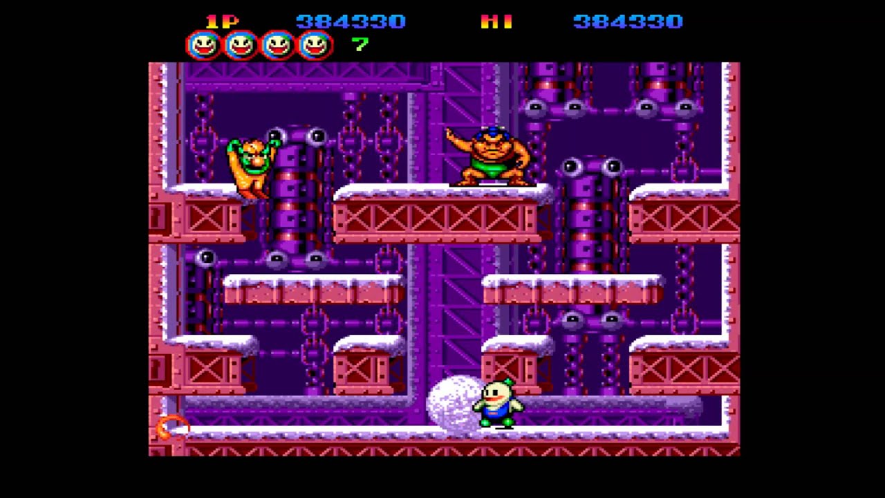 [Amiga] Snow Bros Прохождение / Walkthrough