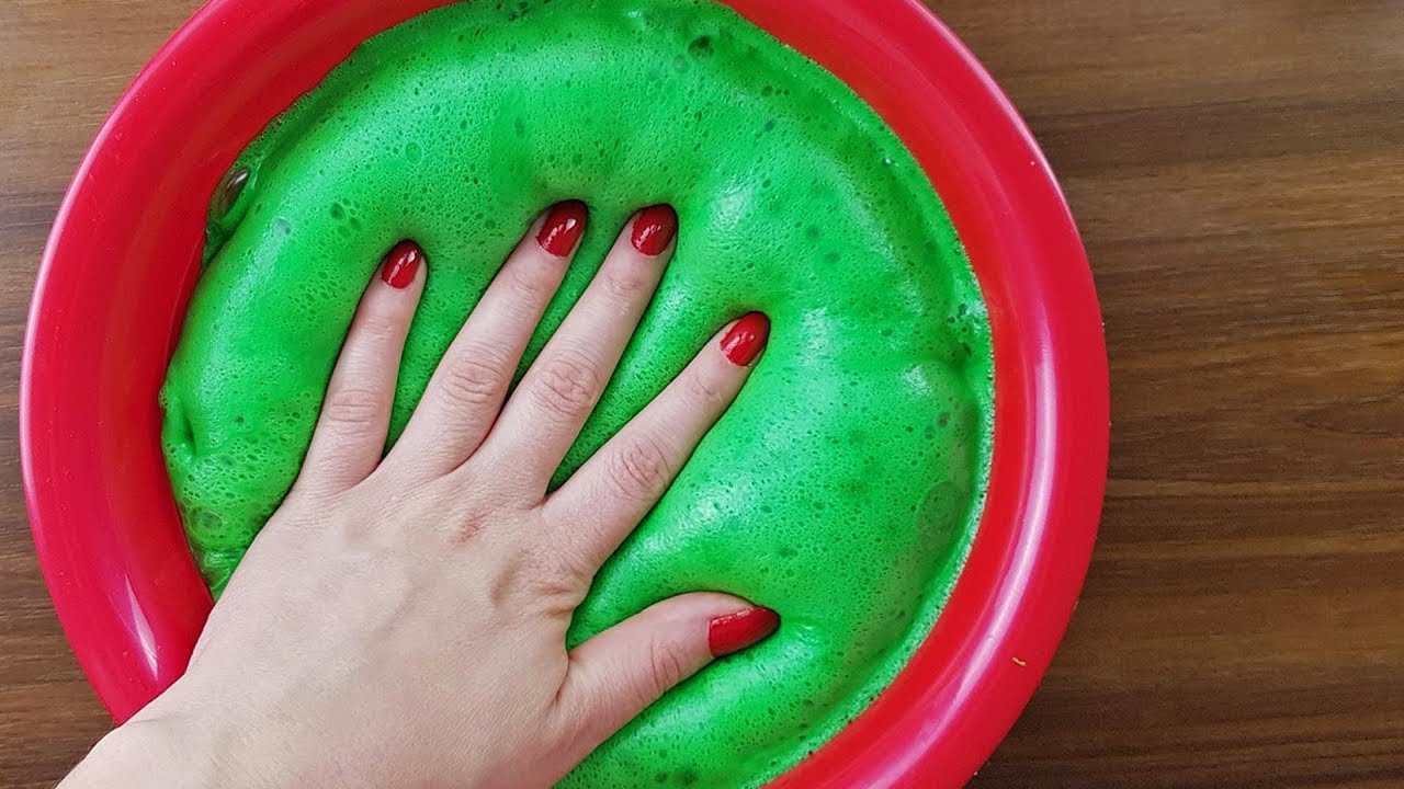 Bubbly Slime Пушистый сухой слайм - видео Satisfying Slime