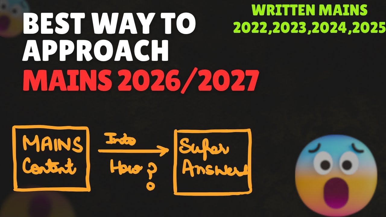 MAINS Content into Solid Answers: HOW? || Ideal Method to Approach MAINS 2026/2027 || UPSC AASAAN