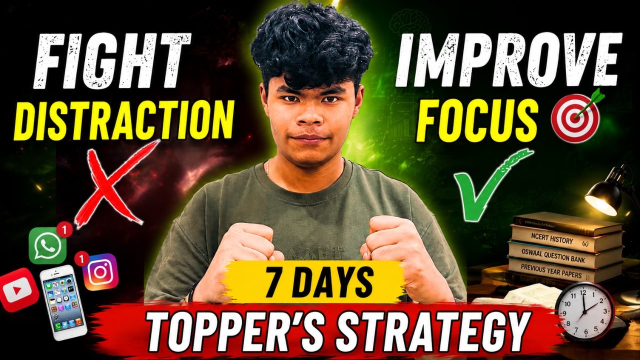 Class 10 - How to Improve Focus, Avoid Distractions & Stay Motivated 🔥 | AIR 1 Aarav Malhotra