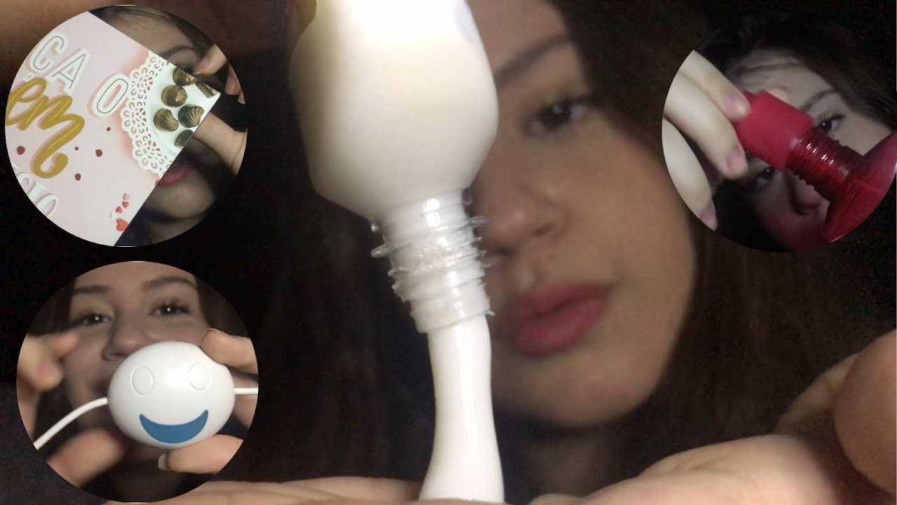 ASMR VÁRIOS TRIGGERS RELAXANTES  E SONS MOLHADOS