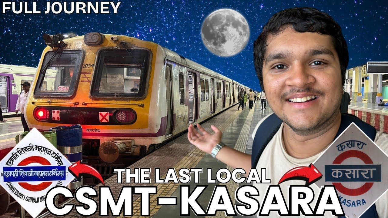 Csmt-Kasara Last Local Train Journey 😨🚂 | Overnight Journey Experience In Central Line 