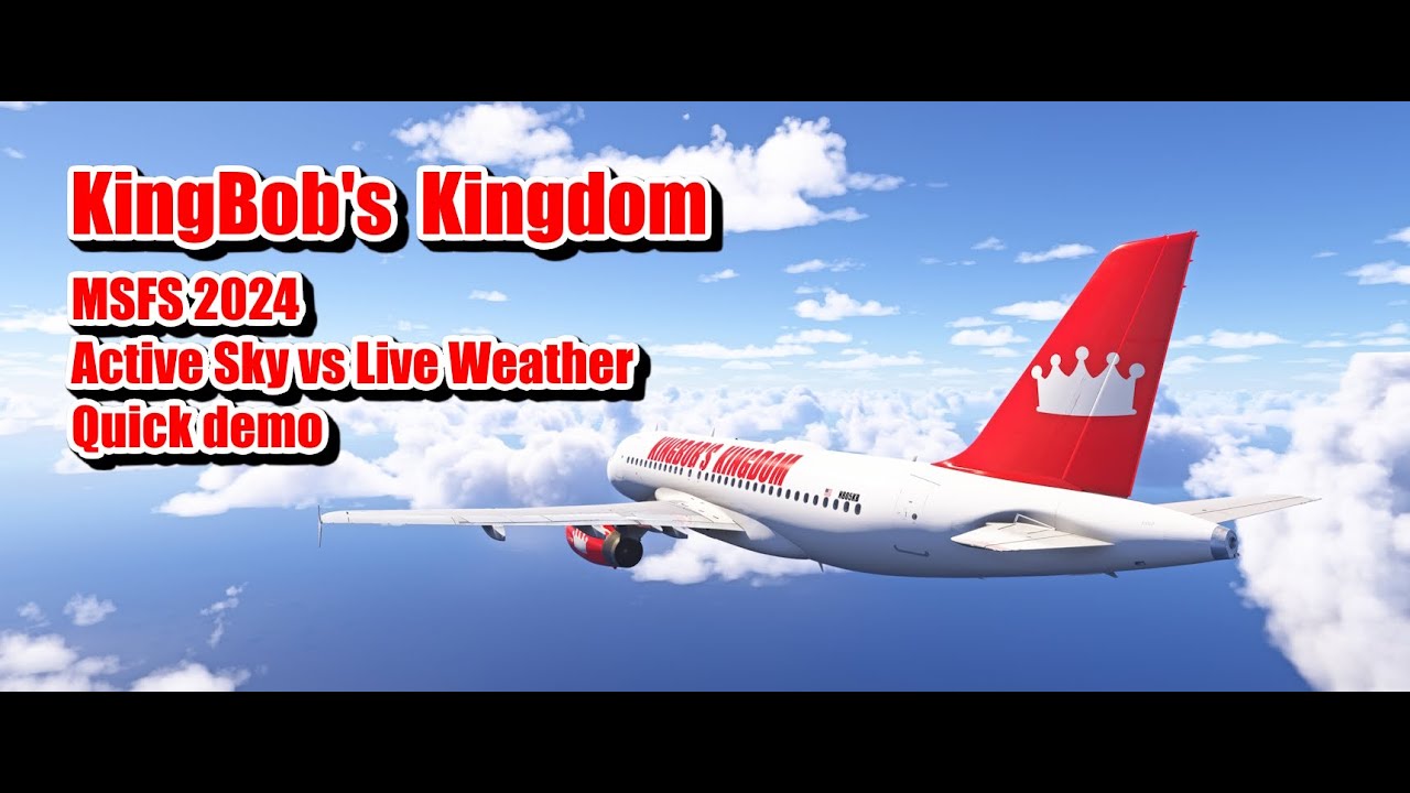 MSFS 2024 | Active Sky vs live weather quick demo