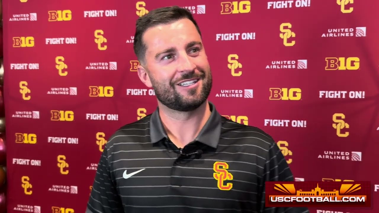 USC Media Day 2025 -  Inside receivers coach Chad Savage