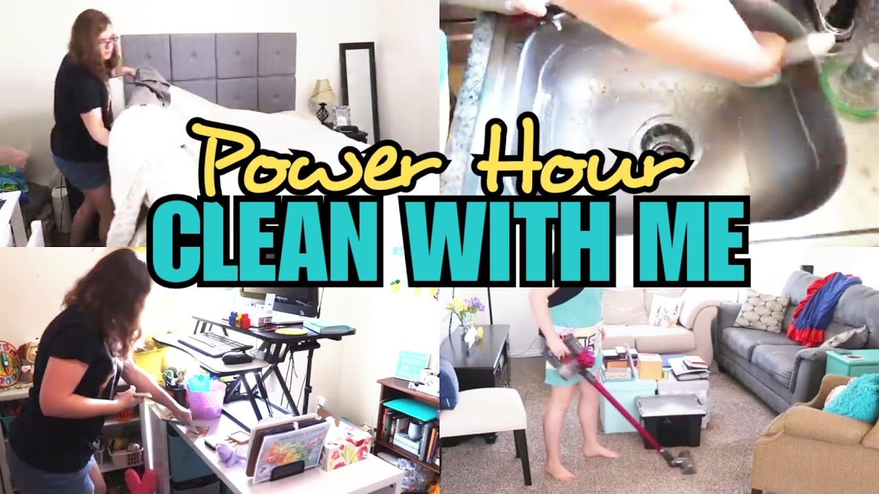 POWER HOUR Clean With Me (Speed Cleaning Motivation)