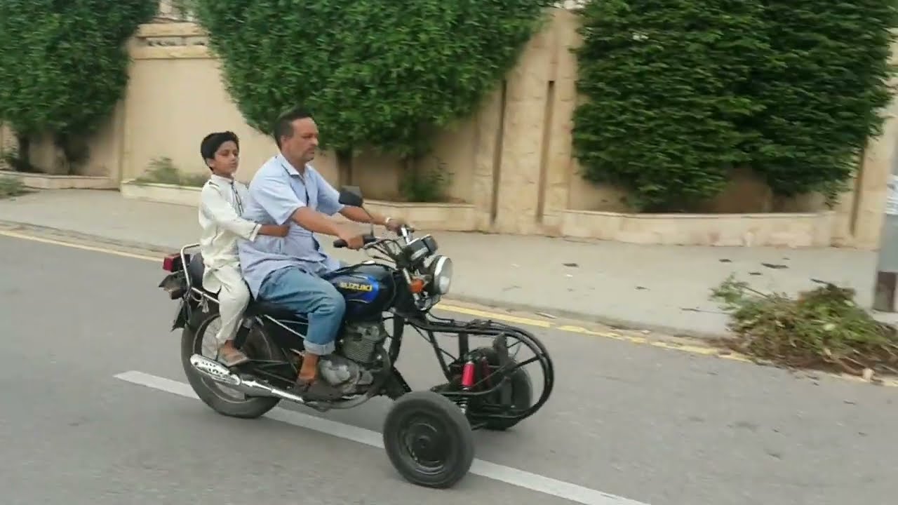 First made in pakistan tilting Reverse trike