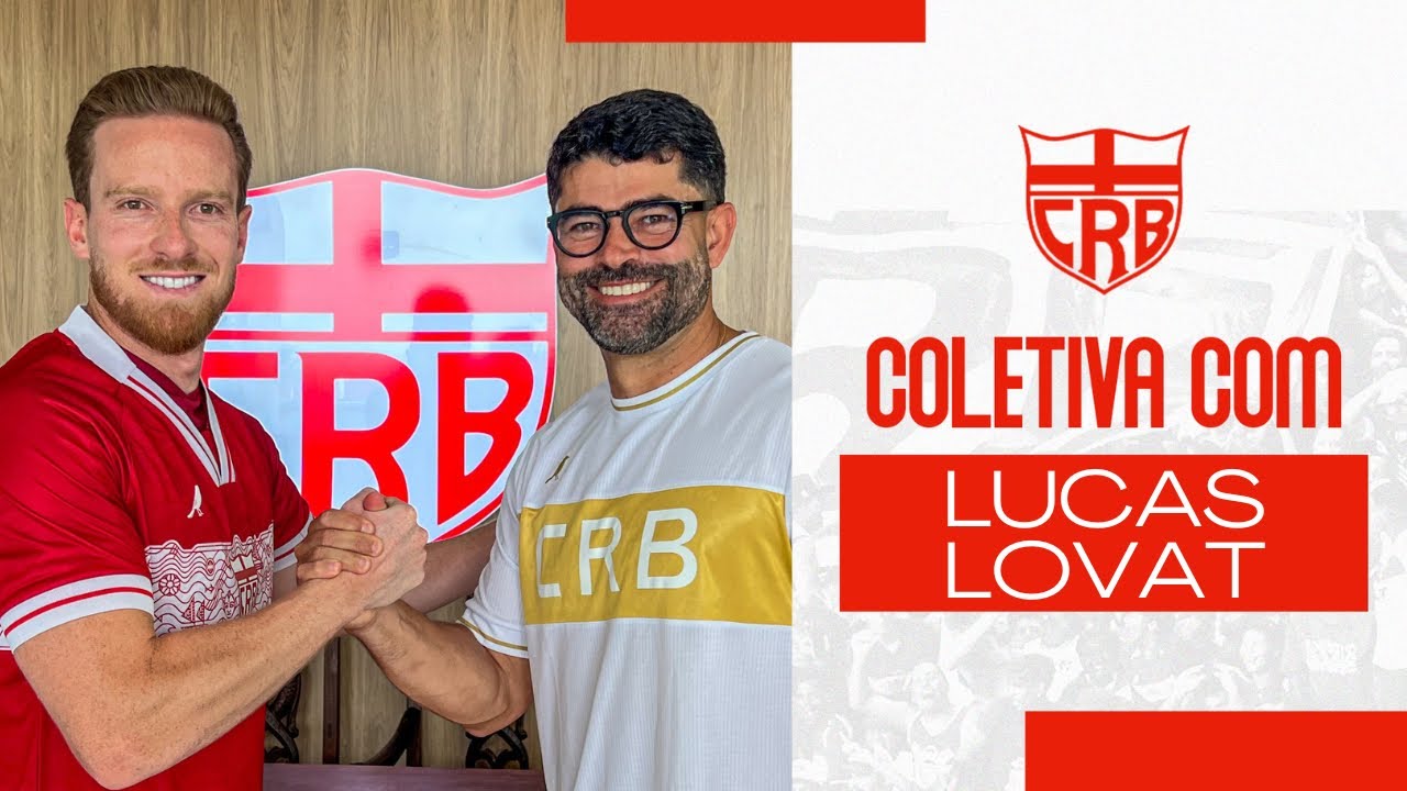 COLETIVA - LUCAS LOVAT É OFICIALMENTE APRESENTADO NO CRB