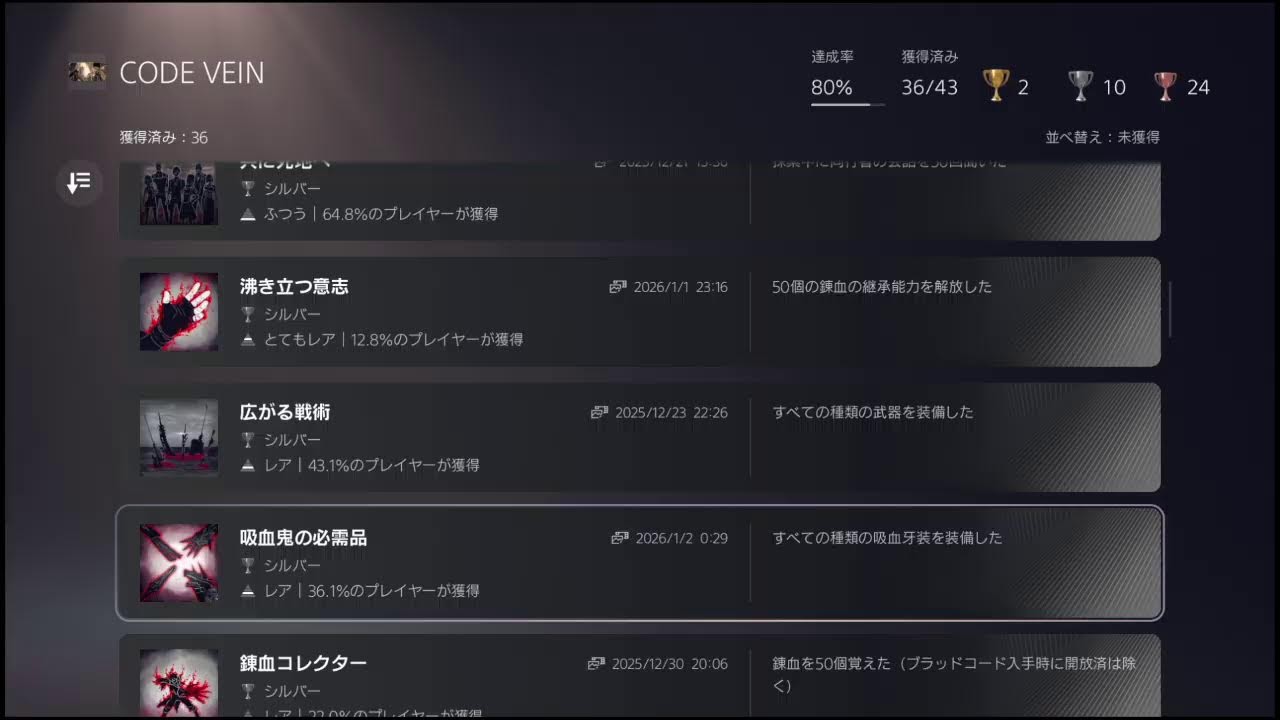 【パート28　ピザモスのコードヴェイン初見配信】飽きるまで熟練度上げ　飽きたら迅雷行きます