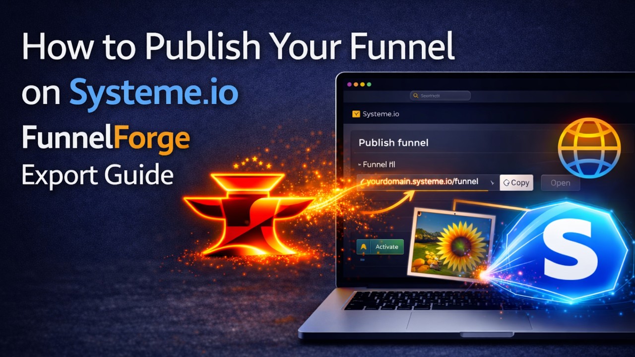 How to Publish Your Funnel on Systeme io FunnelForge Export Guide