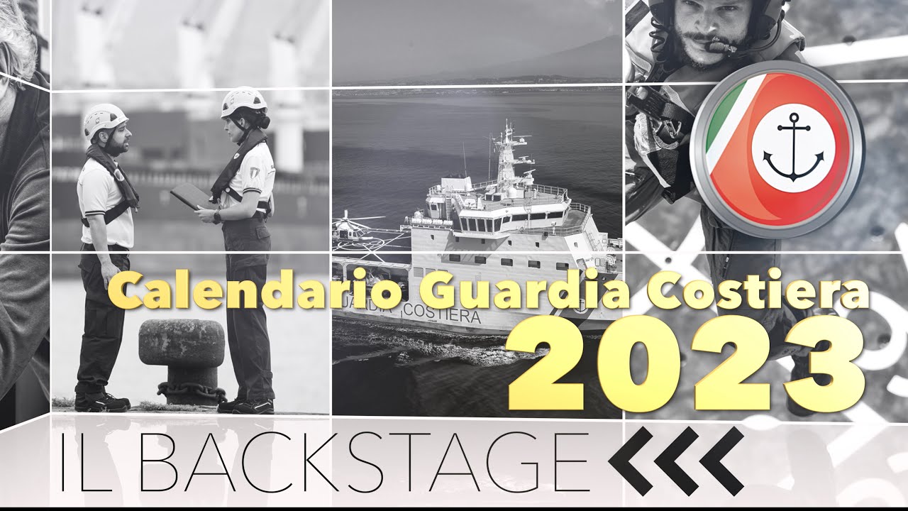 Backstage calendario Guardia Costiera 2023