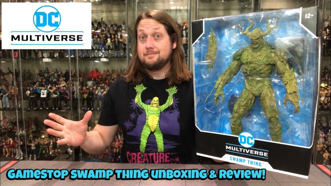 Swamp Thing DC McFarlane Gamestop Exclusive Unboxing & Review!