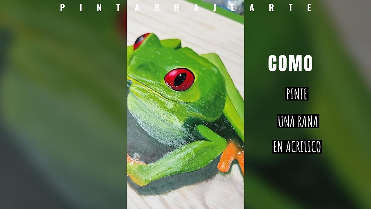Como pintar una rana con pintura acrílica