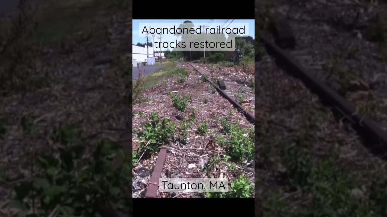 Abandoned railroad track restored